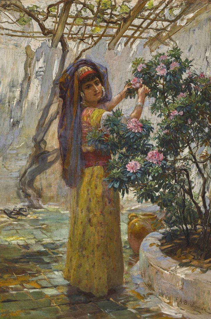 picking flowers