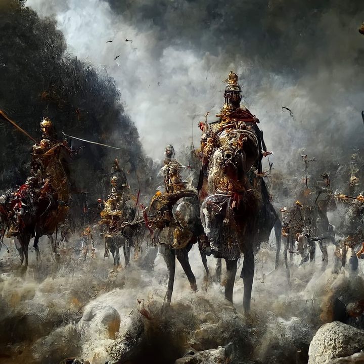 photo créé par Ai sur la guerre de Jugurtha contre l'emprie Romain 112-105 av. J.-C